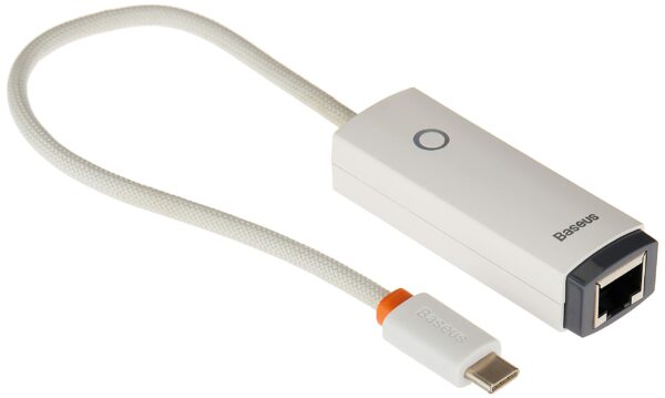Baseus Adaptateur réseau USB-C vers RJ45 série Lite (Blanc) – Image 3