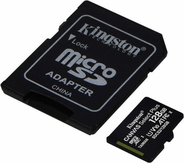 Kingston Canvas Select Plus Carte MIcro SD SDCS2/128GB Class 10 + Adaptateur inclus – Image 3