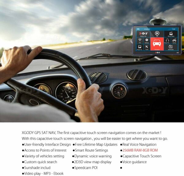 GPS Voiture Système de Navigation 7 – Image 3