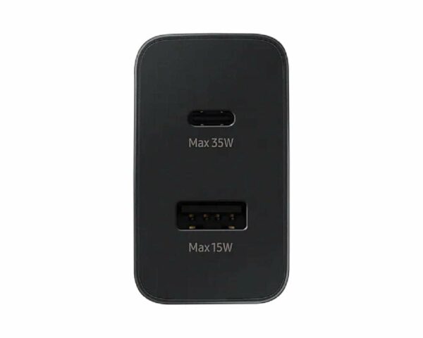 Samsung adaptateur Secteur Duo USB Type C & USB A - 35W, Noir – Image 2