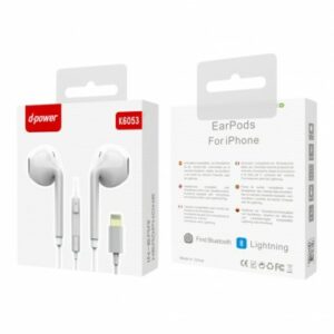 Écouteurs pour iPhone Blanc Bluetooth D-power K6053