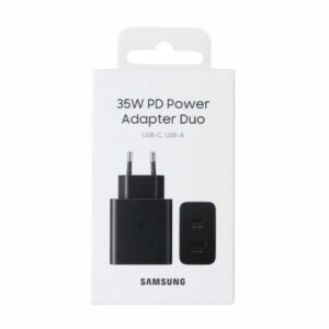 Samsung adaptateur Secteur Duo USB Type C & USB A - 35W, Noir