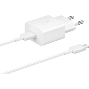 Samsung Chargeur Secteur Ultra Rapide 25W Blanc avec câble