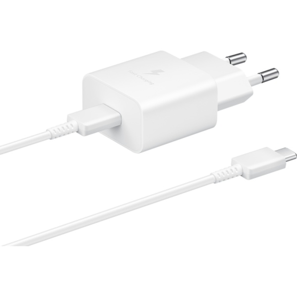 Samsung Chargeur Secteur Ultra Rapide 25W Blanc avec câble